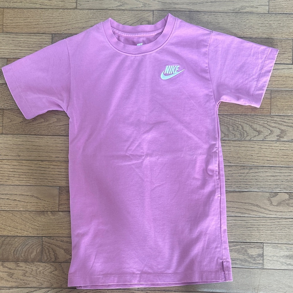 Nike Kids Pink Tee with White Swoosh